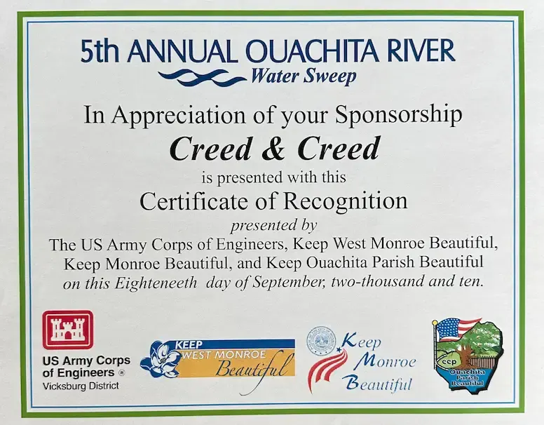 5th Annual Ouachita River Water Sweep